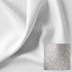 Algodón estampado KAMAR Blanco / Blanco
